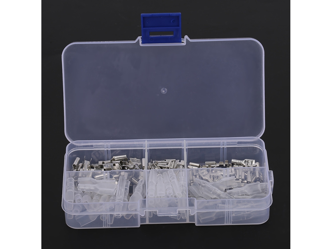 Conjunto De 60 Conectores De Terminal De Crimpagem Ouro