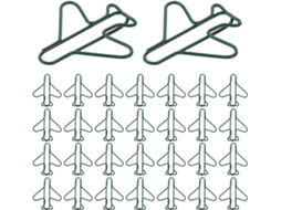 Clipes De Papel Metálicos Em Formato Avião Da Hemobllo, Verde Escuro, 100 Unidades, Pequenos Clipes Para Escritório E