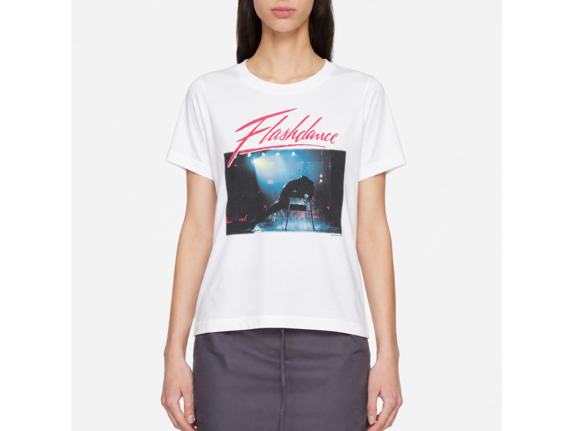 Rockinstone Flashdance Chair Scene White T-shirt Size:m