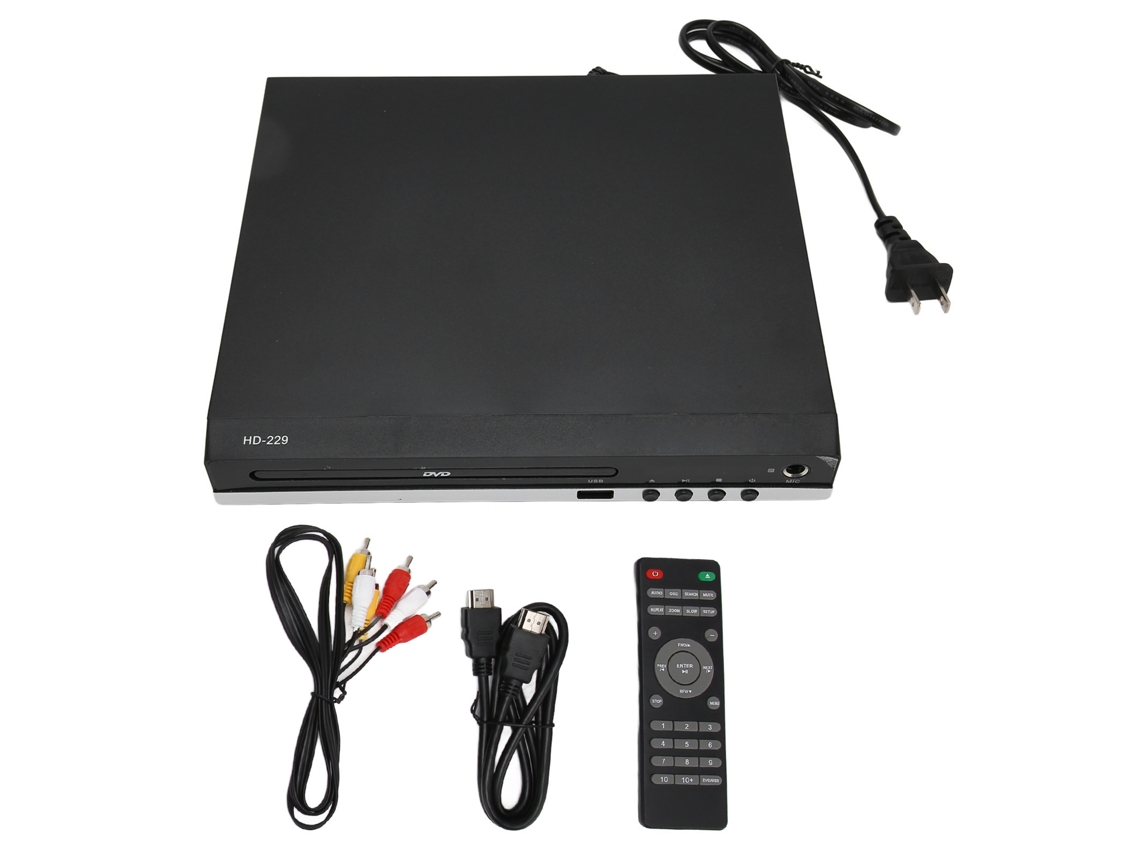 Aetheria mini Reprodutor de Dvd 1080p com Interface Hdmi, Porta Usb e Controle Remoto Us Plug