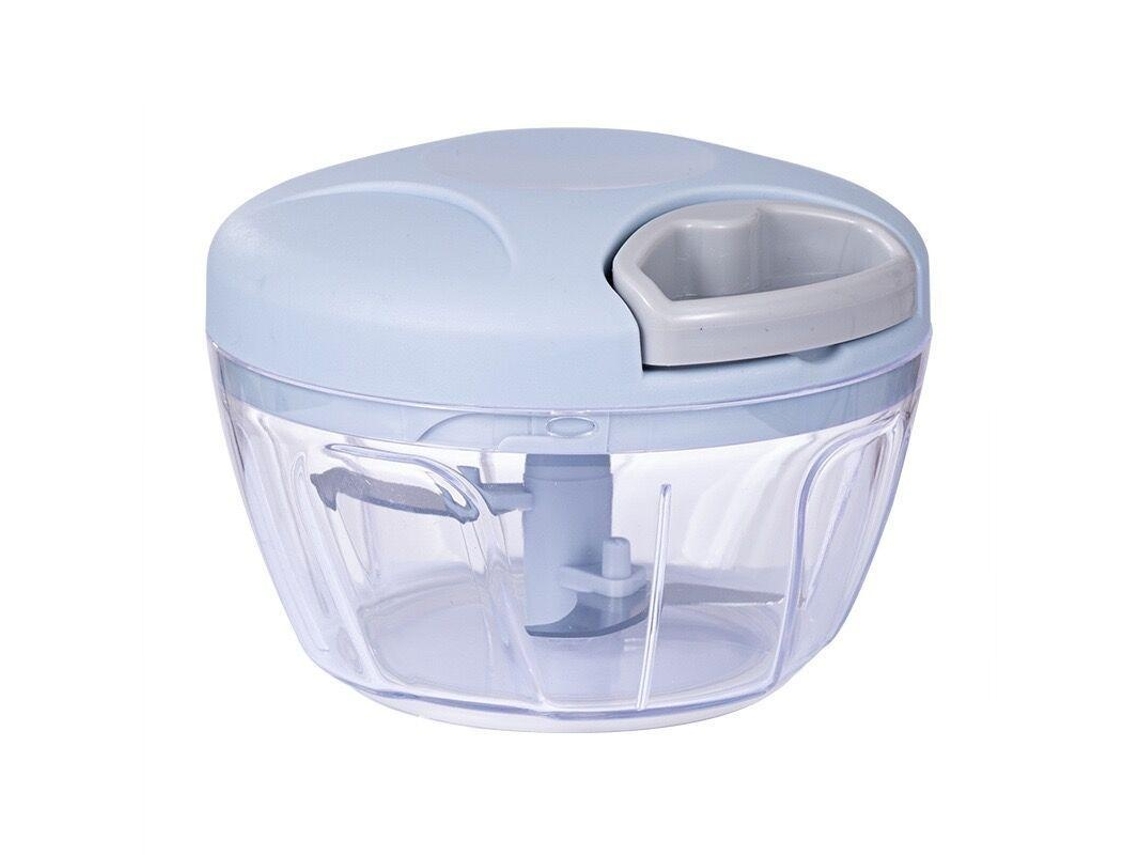 Moedor Manual de Carne e Alho , Picador de Legumes e Cebola. MDUG (500 Ml, Azul)