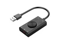 Placa de Som Usb EOOCOO (conversão de Áudio com Volume Ajustável)