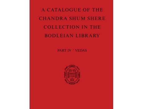 Livro A Catalogue of the Chandra Shum Shere Collection in the Bodleian Library (Inglês)