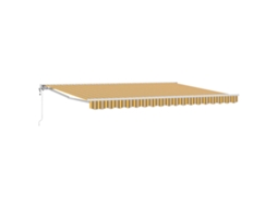 Conjunto 1 Toldo Retrátil Vidaxl Branco Alumínio (4,5 × 3 M)