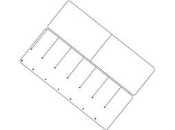 Tableau Blanc Superfície Pet E Aimants Magnétique Effaçable A3 Para Rappels E Organização Quotidienne
