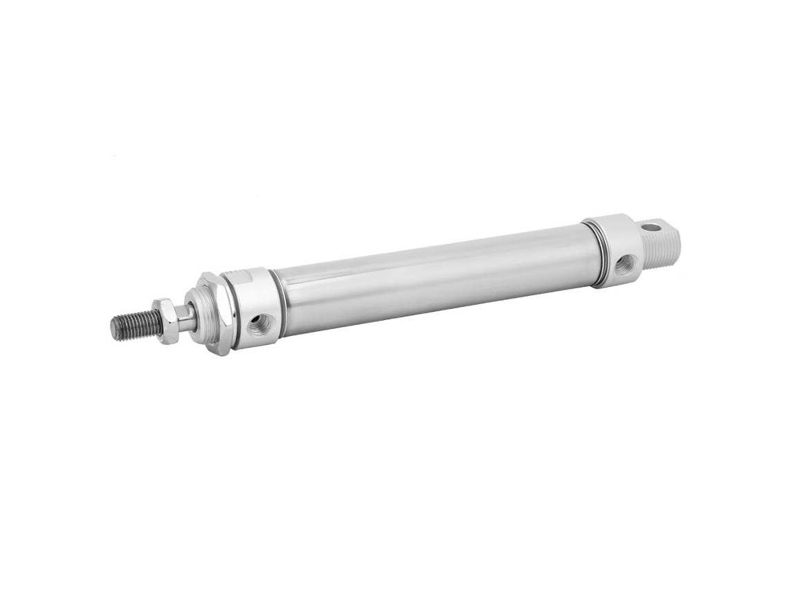 Laxiscreed Cilindro Pneumático Circular Duplo-acting Em Aço Inox Compacto E Portátil