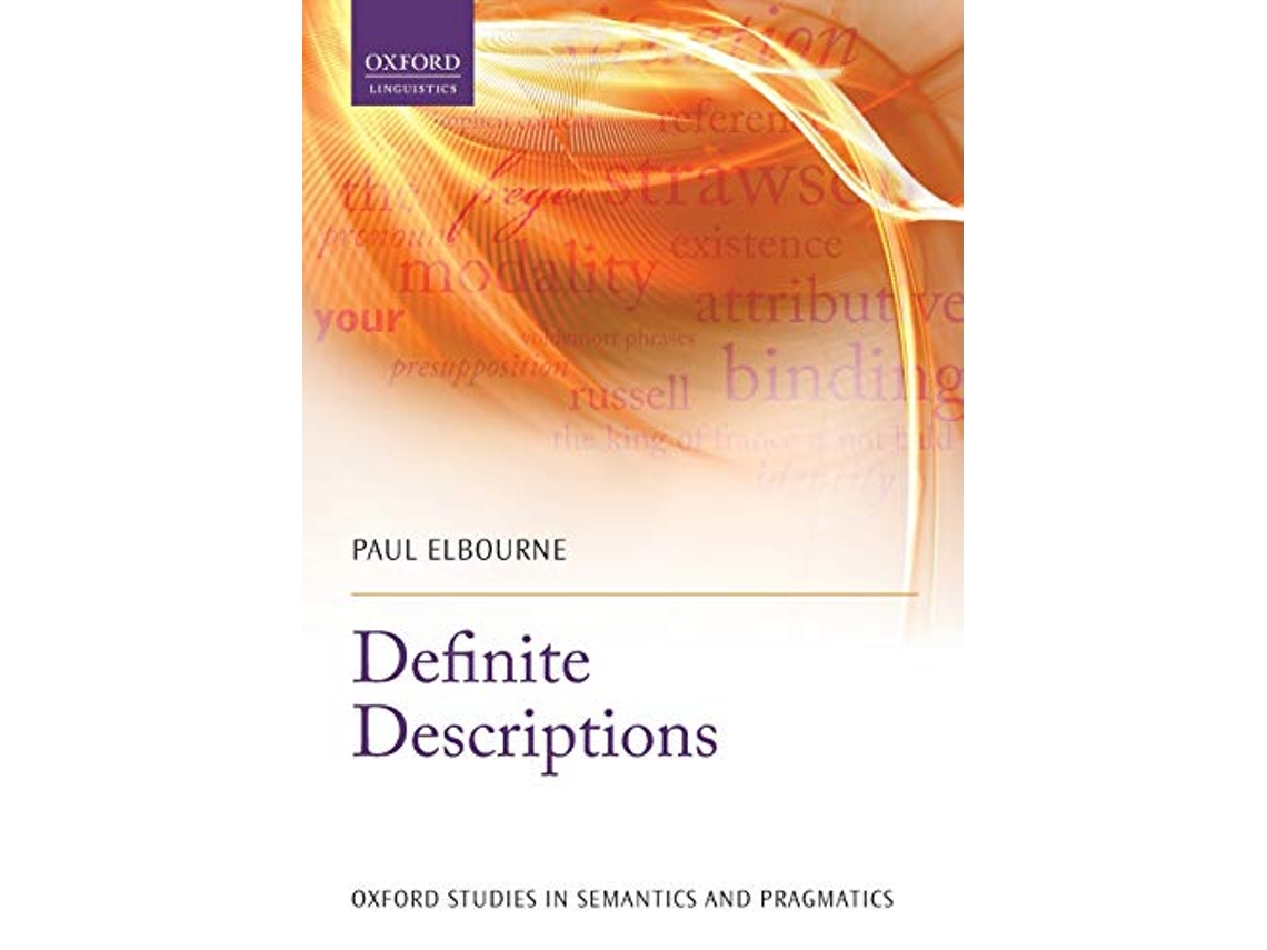 Livro Definite Descriptions de Paul Elbourne (Inglês)