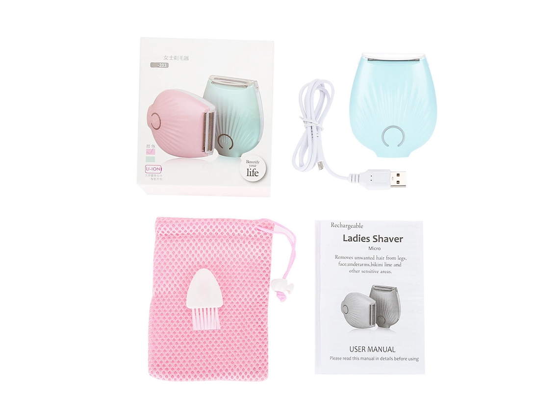 Depiladora Eléctrica Painless 3 En 1 Para Mujer Azul