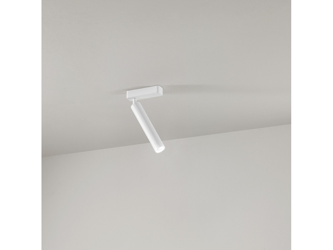 Aplique Led Cilíndrico Ajustável Bambu PERENZ Branco