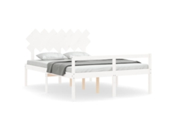 Senior Bed, Senior Beds Vidaxl Branco Madeira (140 X 200 Cm)