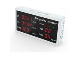Detector Multifuncional Em 1 Com Display Led Co2 Hcho Tvoc Aqi Monitoramento Home Office Alta Precisão Detecção Rápida Ar Q Slowmoose