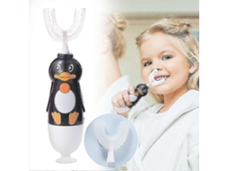 2 12 Anos Crianças Escova de Dentes Elétrica em Forma U Patinho Silicone Presentes GOKOCO