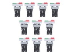 Interruptores De Botão Berm Bem38-xb2-11gdr 220v 10pcs