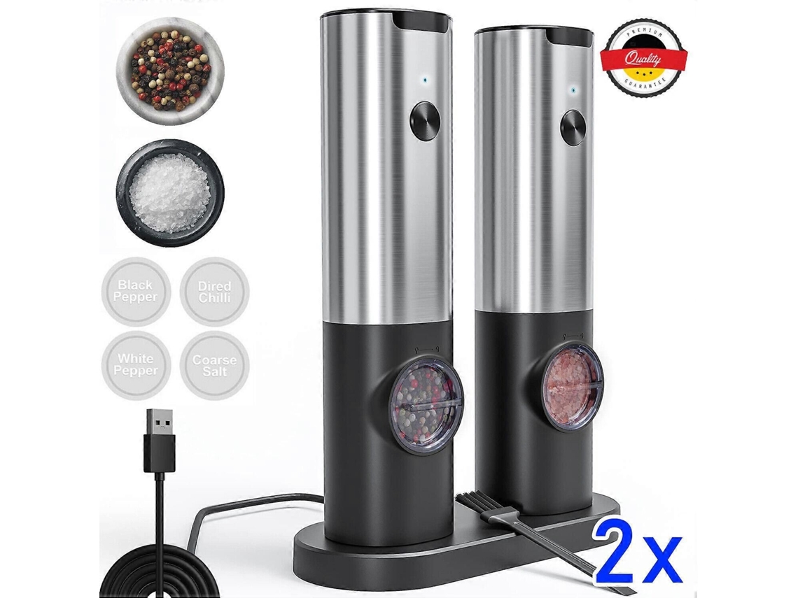 2 Moinhos de Pimenta Profissionais Elétricos USB GOKOCO