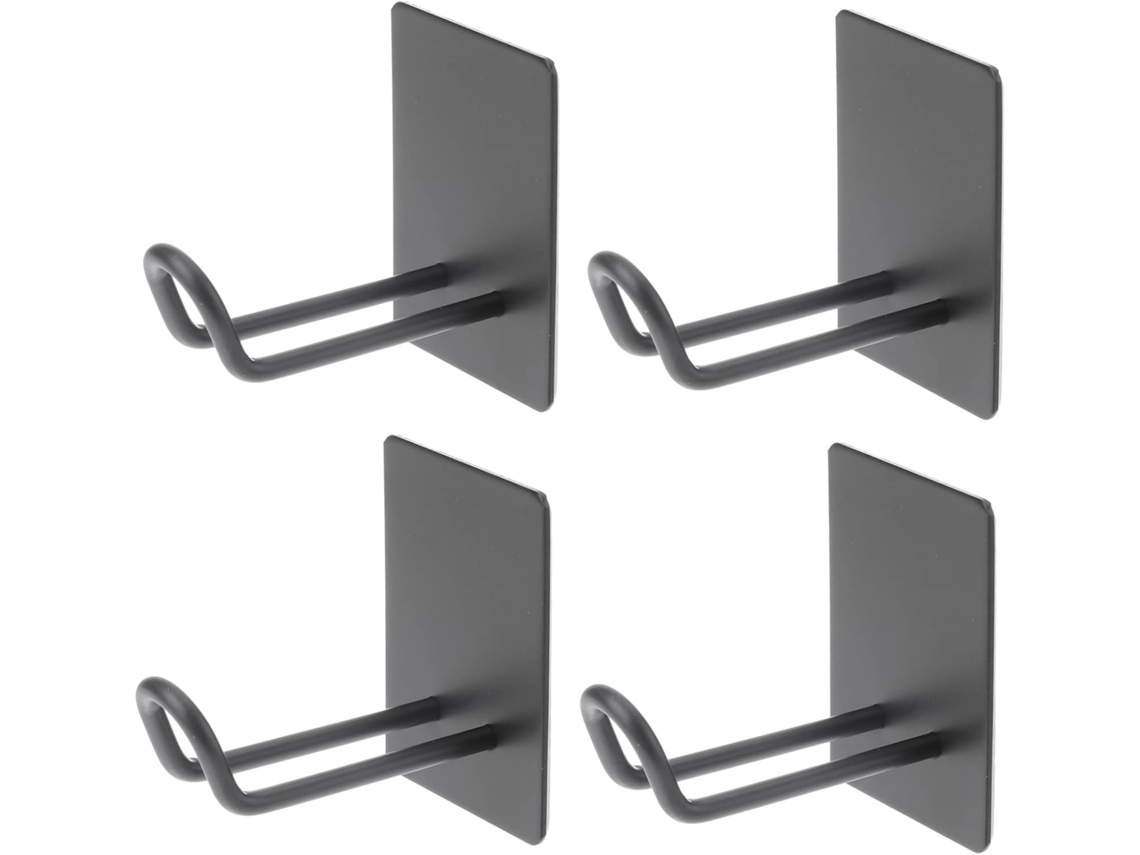 Conjunto De 4 Ganchos Adesivos De Parede Em Aço - Modelo Resistente