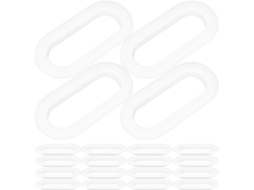 Alças Práticas Para Caixas De Papelão, Em Plástico Branco, Com Design Ergonômico, Pacote Com 20 Unidades Para