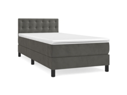 Box Spring Bed, Box Spring Beds Vidaxl Cinzeto Veludo (100 X 200 Cm)