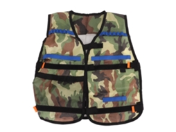 Colete para Brinquedo Infantil Camuflagem Verde S/MARCA