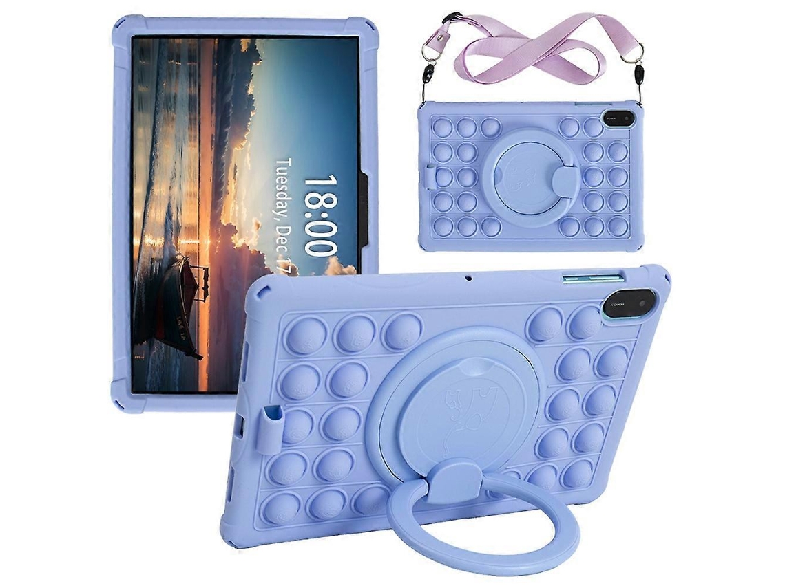 Capa Protetora Para Tablet Honor Pad X9/x8a Com Suporte E Alça De Ombro Rosa Colorido Slowmoose