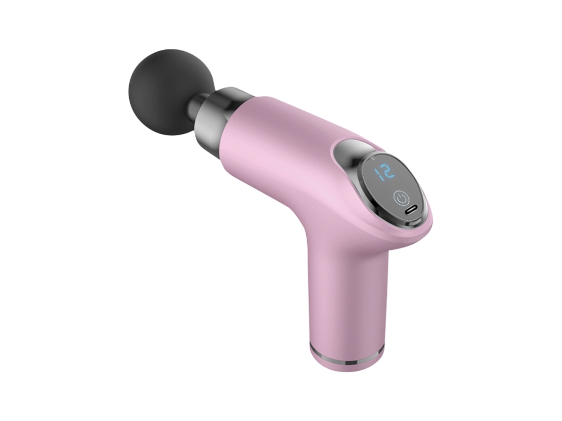 (rosa) Mini Massageador Vibratório De Velocidade Variável Para Relaxamento Muscular/miofascial, Especificações: 12 Velocidades