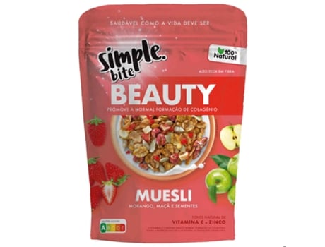 Muesli Morango Maçã e Sementes Beauty SIMPLE