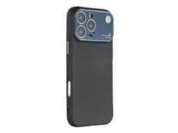 Capa Para Iphone 16 Pro Com Janela Grande Para Câmera E Aromaterapia Em Silicone Líquido, Preta