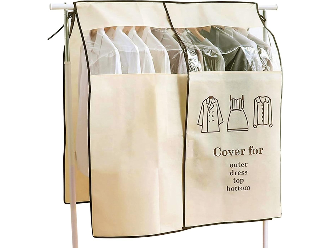 Lurelia Capa Para Roupa, Antipoeira, Com Fecho, Transparente, 120 X 120 Cm, Closet Limpo