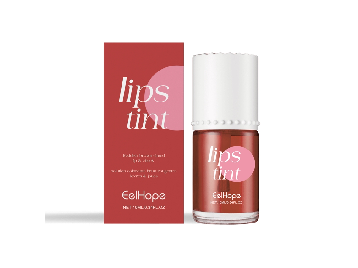 Tinta Hidratante Labios Bochechas Marrom Vermelho