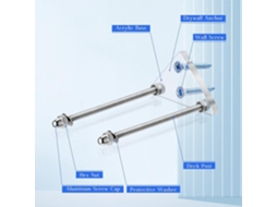Suporte de Parede para 8 Skates, Ideal para Exibir Shapes. SFUSHOS