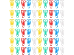 100 Clipes de Papel Triangulares Irregulares, 22mm, Acessórios Flexíveis para Mesa, Escritório e Escrivaninha