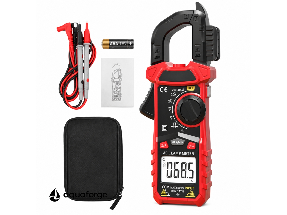 Alicate Amperimétrico Aquaforge Bl-207d, Ncv