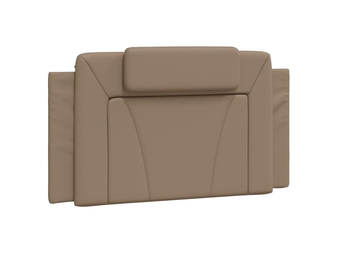 Almofada de Cabeça Cappuccino Viana de Couro Artificial MAISON EXCLUSIVE 100 cm