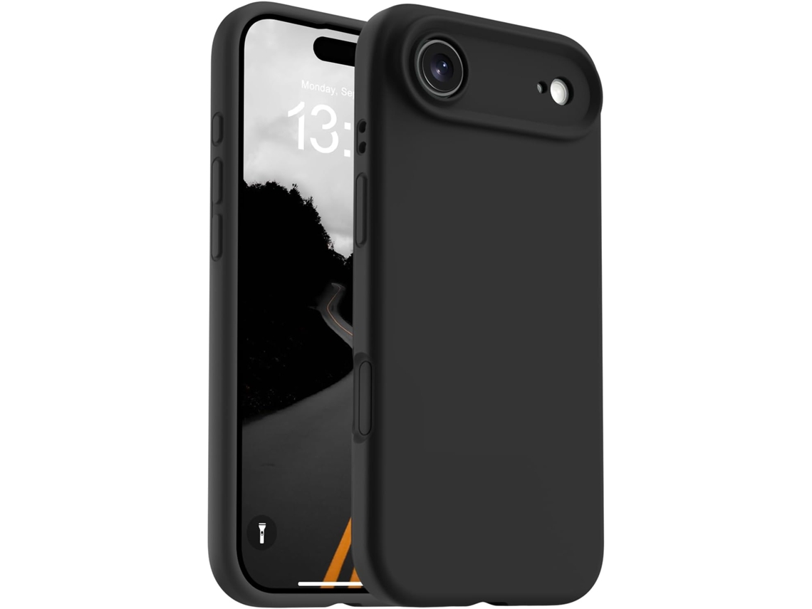 Capa Magnética Para Iphone 17 Air, Compatível Com Magsafe, Capa Clássica De Silicone Líquido Para Celular, Botão De Controle Da Câmera Integrado, Pret