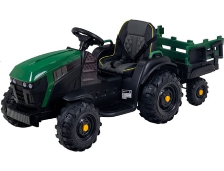 Carro elétrico XTRM Trator Infantil Elétrico Com Reboque - Verde