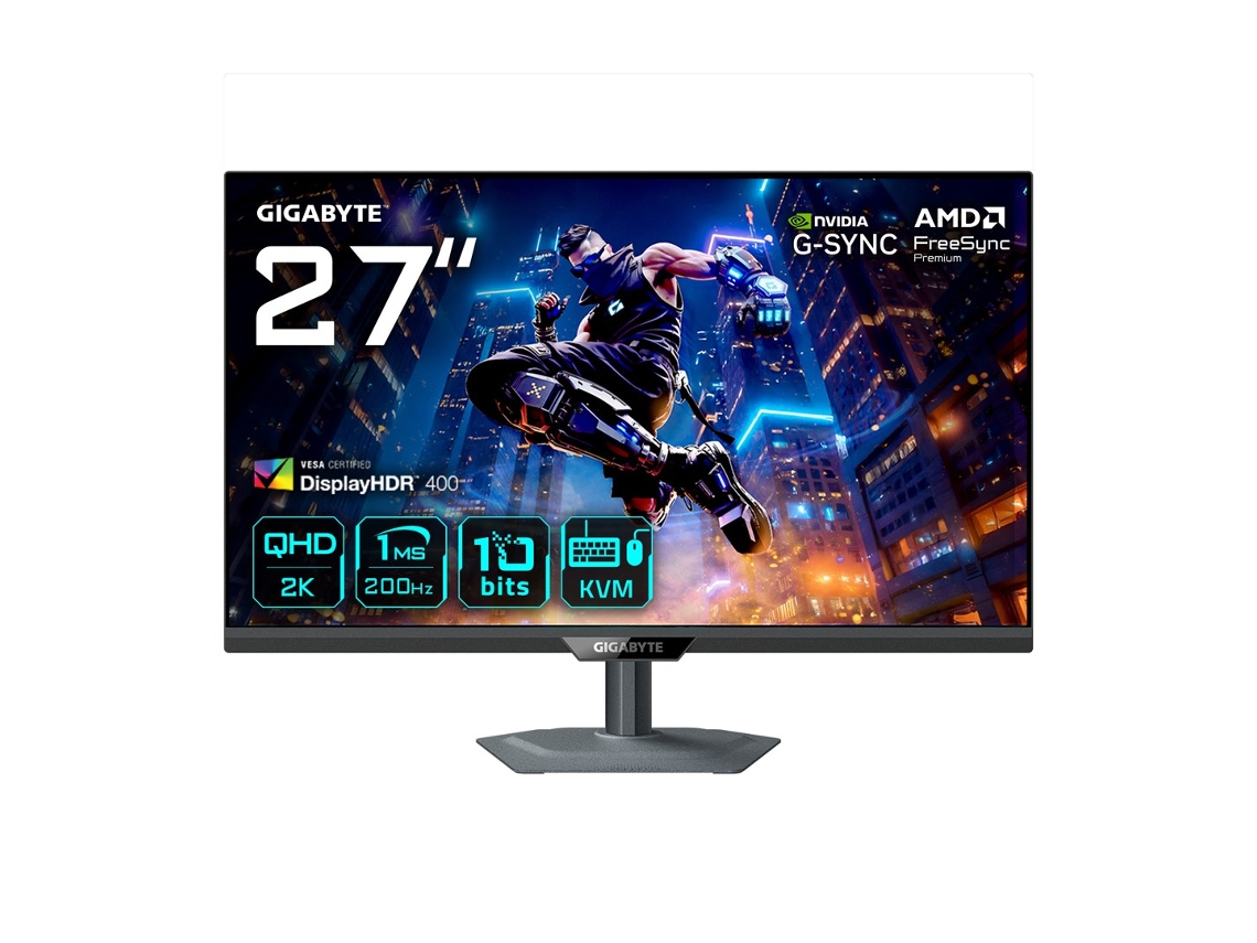 M27q2 Qd 27” Qhd Gaming Monitor 2560 X 1440 200hz 1ms 350 Cd/m2 Freesync Premium Display Hdr400 Hdmi 2 GIGABYTE
