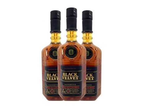 Whisky Blended BLACK VELVET Reserva 8 Anos (1 L - 3 Unidades)