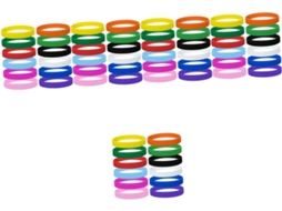 Pulseiras de Silicone Infantis Infantil Colorido CHABERLU