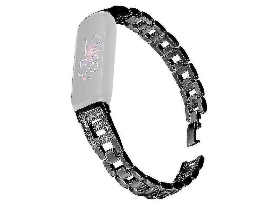 Pulseira De Reposição Para Fitbit Inspire 3 Com Decoração De Strass Em Forma De G. Olysi Shop