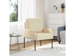 Vidaxl Sofás Com Almofada 55cm Creme Contraplacado
