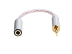 Cabo adaptador de áudio balanceado de 2,5 mm macho a 3,5 mm fêmea para ZX300A Hifiman | S/MARCA