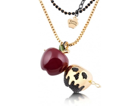 Colar  DYN0832 Disney Branca de Neve Maçã Venenosa Ouro e Cristais Swarovski