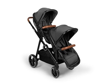 Carrinho De Passeio Para Gémeos Conversível Duo Stroller Luiz Grey Baninni