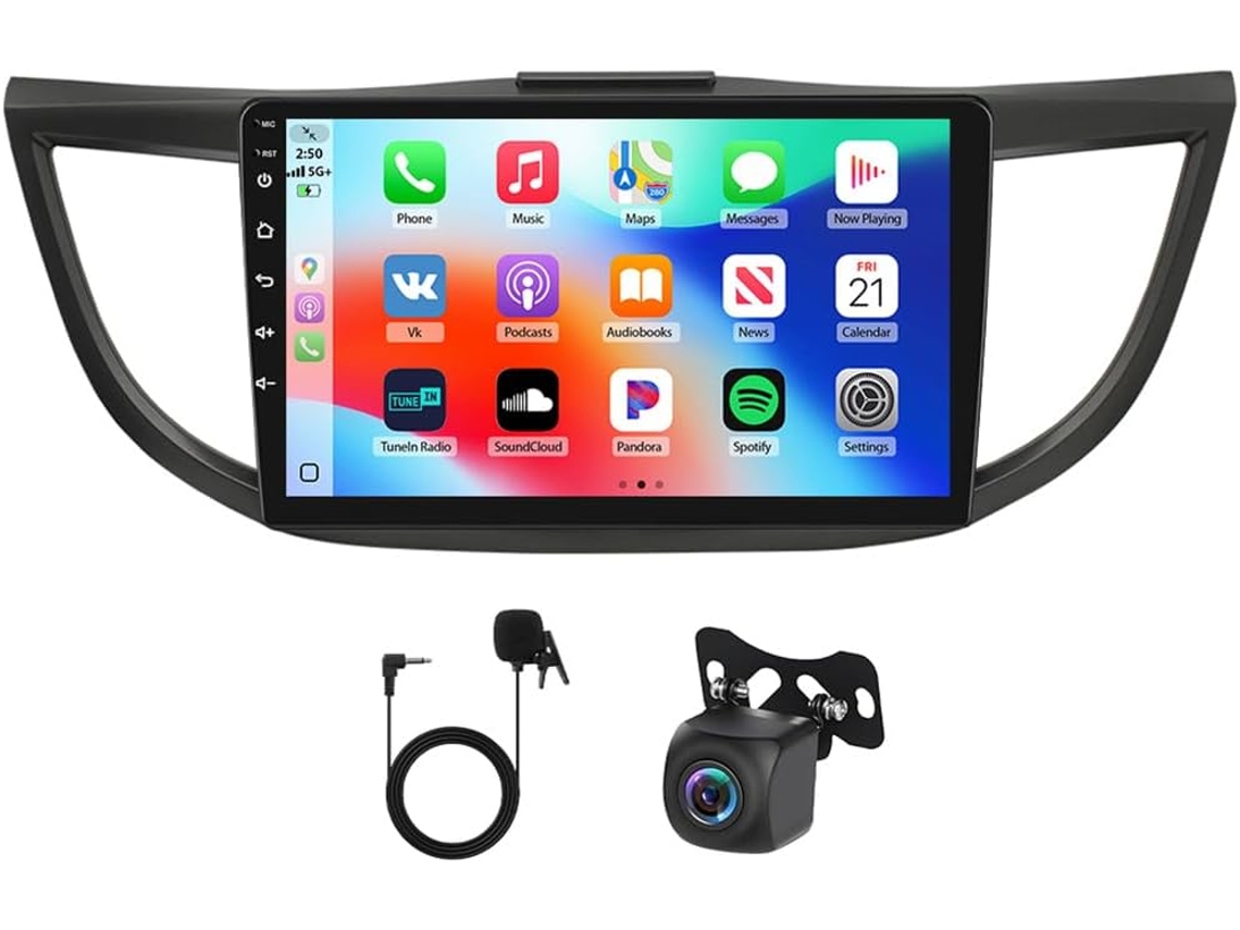 Autorádio De 10 Polegadas Para Honda Crv 2012 2013 2014 2015 2016, Navegação Gps 2 + 64g Com Carplay Sem Fio