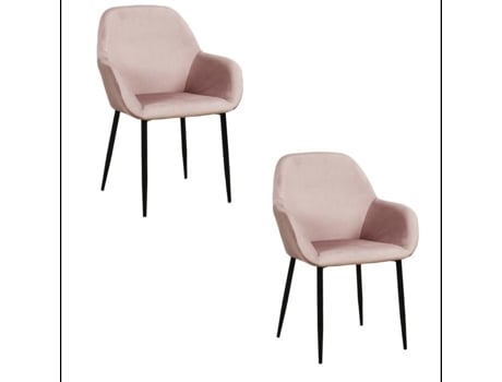 Conjunto de 2 Poltronas C 55,7 cm GG 59,2 cm XA 85 cm Giulia Rosa Ac Deco