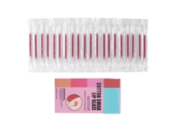 Eelhoe 20pcs Bastoncillos De Algodón Labial Desechables Hidratantes Bálsamo Aceite Labial Gloss Rosa