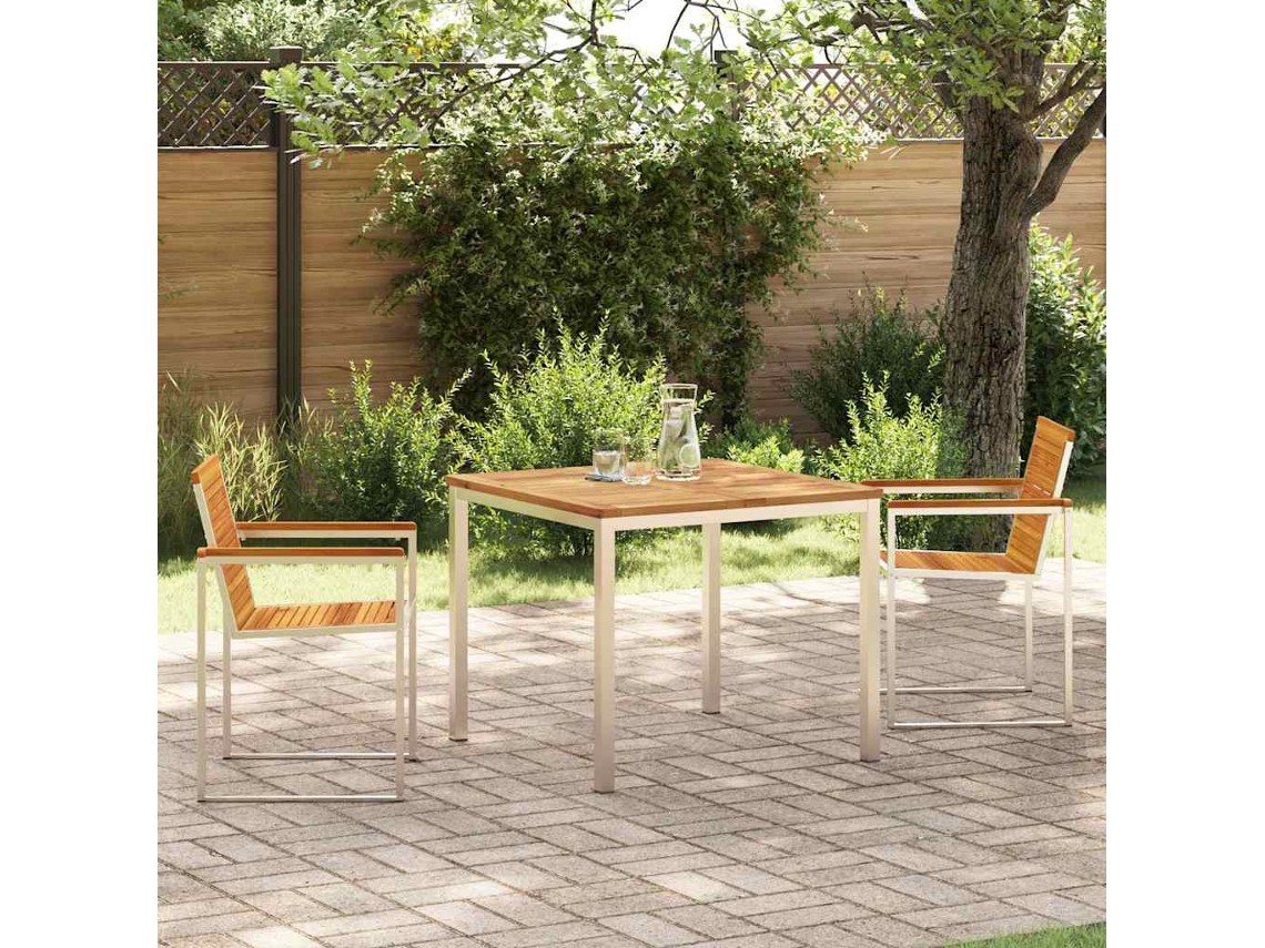 Vidaxl Conjunto De Jantar Para Jardim 3 Pcs
