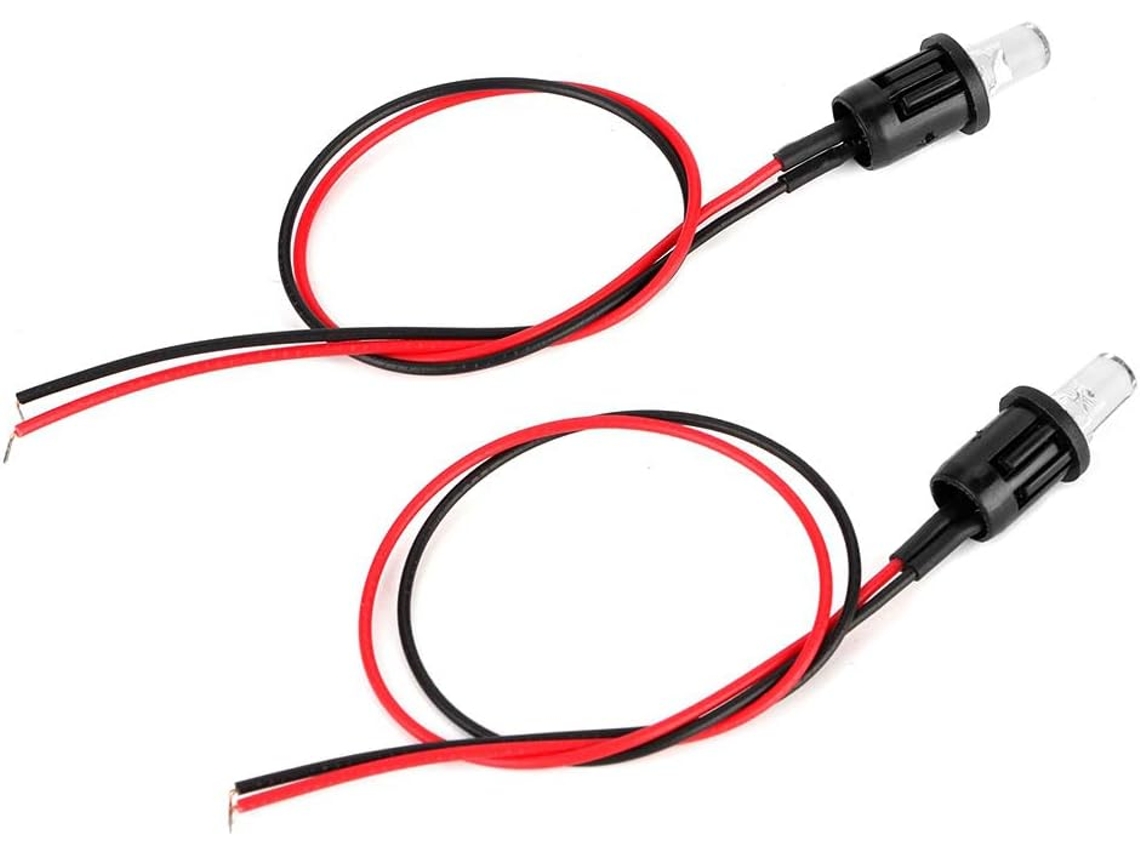 Luz De Alarme Led Para Carro, 1par De Luzes Led Falsas E Intermitentes Portáteis 12v Para Painel Carros, Barcos