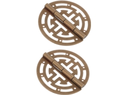 Dobradiças Para Caixa De Joias Antiga Kichvoe, 2 Peças, Em Latão, Decorativas, Para Mini Baú De Madeira, Para