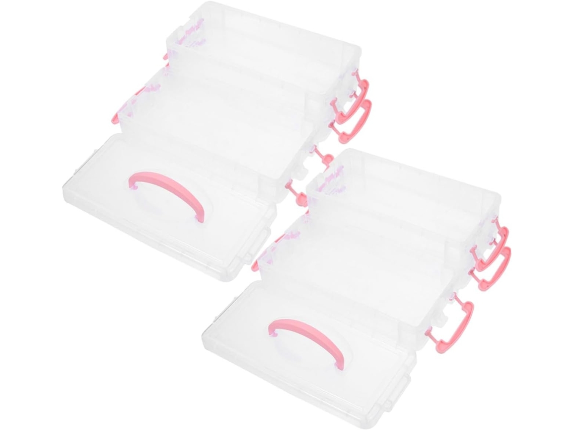 Lurelia Porta-canetas Transparente Em Plástico Para Escritório E Escola
