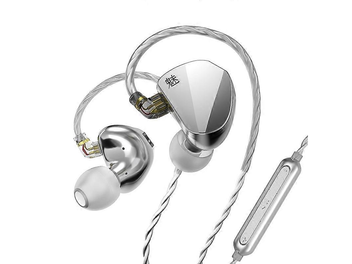 Fones de ouvido intra-auriculares com fio Hengrongshen CVJ com interruptor de ajuste